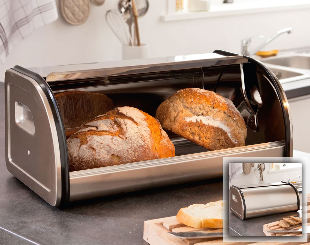 Boîte à Pain Transparente Avec Couvercle - Rangement étanche, Empilable, Sans BPA - 30x15x15 Cm