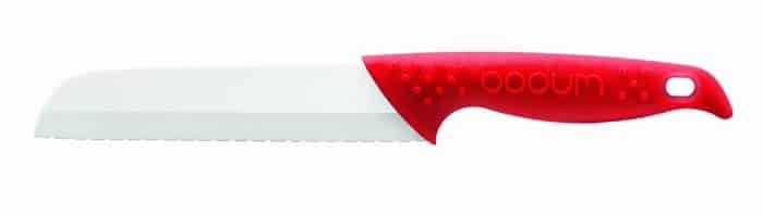 Bodum Bistro Couteau à pain céramique Rouge